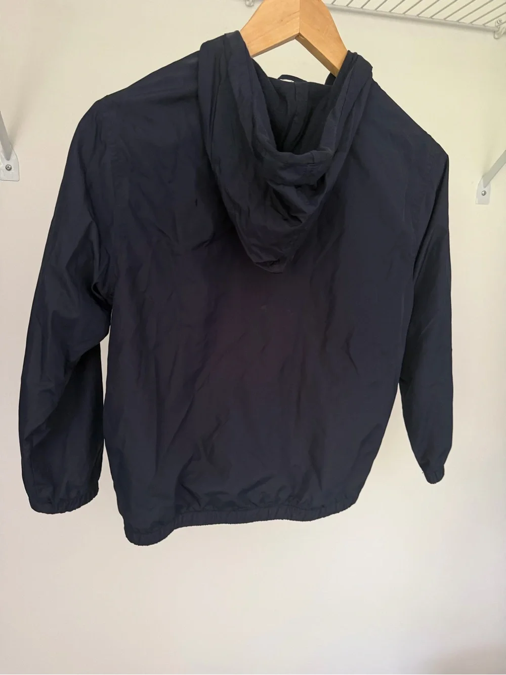 Gymboree Navy Hoodie with White Striped Zip Trim